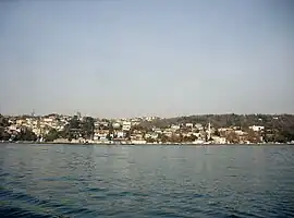 Emirgan seen from the Bosphorus.