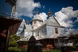 The wooden Church of the Intercession of the Virgin Mary&nbsp;[uk] in Biloberizka