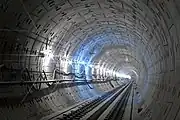 Tunnel under construction, 2022