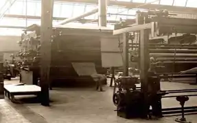 Falastin's printing press and headquarters