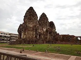 Phra Prang Sam Yot, a Khmer temple in Lopburi Province