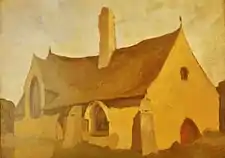 Maurice Le Scouëzec. The chapelle Notre-Dame-de-Bonne-Nouvelle.  Douarnenez. Painted July 1934