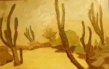 Maurice Le Scouëzec. A "cactus candélalabre" at  Tuléar in Madagascar.