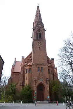 St. Matthew's Church&nbsp;[de] in Steglitz is owned and used by a congregation within the Evangelical Church of Berlin-Brandenburg-Silesian Upper Lusatia, a united church body of Calvinist, Lutheran and united congregations.