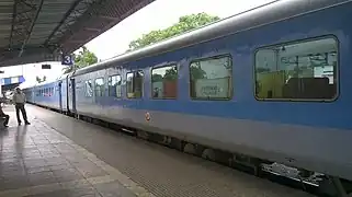Puri Shatabdi express at Balasore railway station