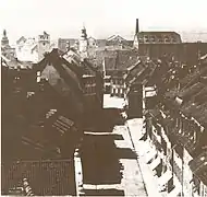 Spitalstrasse, on the horizon Spitaltor (Spital gate) and Spital Church(Photo before 1896)