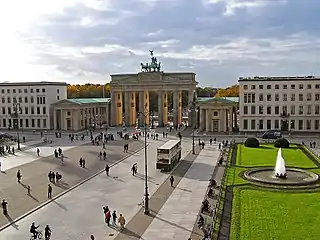 The Brandenburg Gate with Pariser Platz