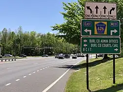 View southward along County Route 541 in Mount Holly