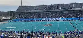 Tulsa and Old Dominion lined up for the opening kickoff