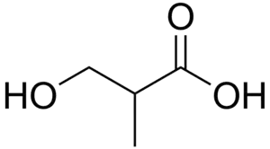 β-hydroxyisobutyric acid structure