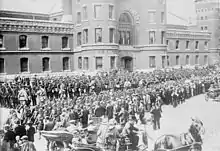 48th Highlanders of Canada, 12th York Rangers, & 10th Royal Grenadiers leave Toronto 1914