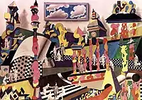 Adolf Hoffmeister, Death Gate with Totems, 1965