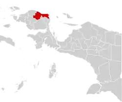 Location in Indonesian Papua