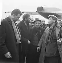 L-R - Alan Simpson, Ray Galton, Rien van Nunen and Piet Römer