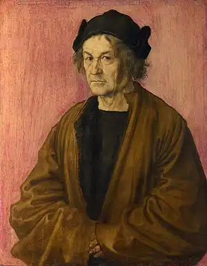 Albrecht Dürer, Portrait of Dürer's Father at 70, (1497)