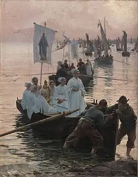 Arrival of the Pardon of Sainte Anne at Concarneau (Quimper Musée des Beaux-arts)