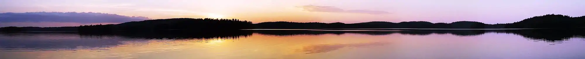 Image 5Sunset on North Tea Lake in Algonquin Provincial Park, Ontario Canada