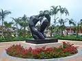 "Amantes", for the former Hotel Bristol, Now owned by the Buenaventura Golf and Beach Resort Panama, Autograph Collection of J.W. Mario, located in Buenaventura, Panama. This sculpture is the focal point of the entrance of the hotel.