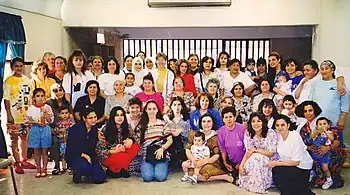 Image 35Church members exhibiting assorted fashion trends, Amman, 1998 (from 1990s in fashion)