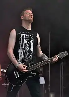 Kenney performing with Anaal Nathrakh in 2013