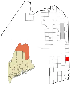 Location of Houlton, Maine
