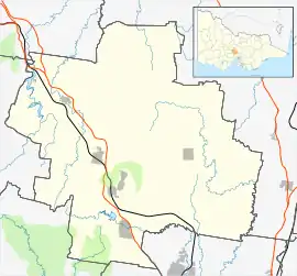 Riddells Creek is located in Shire of Macedon Ranges