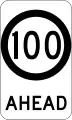 (G9-79) 100&nbsp;km/h Speed Limit Ahead