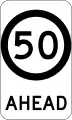 (G9-79) 50&nbsp;km/h Speed Limit Ahead