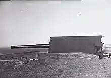 A large coastal artillery gun