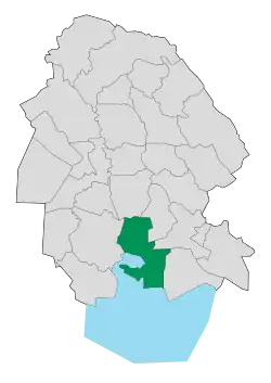Location of Mahshahr County in&nbsp;Khuzestan&nbsp;province