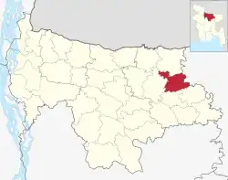 Location of Barhatta