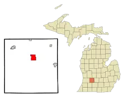Location of Hastings, Michigan