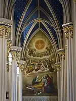 The Death of Saint Joseph, interior of the Basilica of the Sacred Heart, Notre Dame, IN.