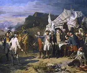 Siege of Yorktown, oil on canvas