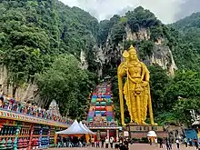 Lord Murugan Statue, Batu Caves, Malaysia, 140 feet (42.7 m).