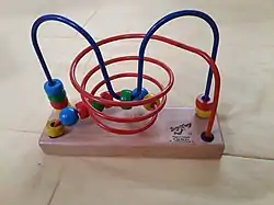 Image 11A bead maze (from List of wooden toys)