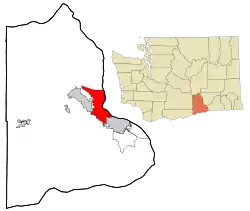 Location of Richland, Washington