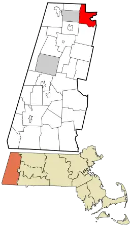 Location in Berkshire County and the state of Massachusetts.