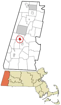 Location in Berkshire County and the state of Massachusetts.