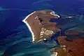 Image 17Aerial view of the low-lying island of Berneray in the Outer Hebrides, known for its sandy beaches backed by machairCredit: Doc Searls
