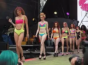Image 7Bikini fashion show at World Bodypainting Festival 2014 in Austria (from Women's beachwear fashion)