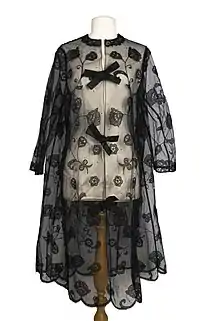Black Lace kaftan “Illusion”-Front-