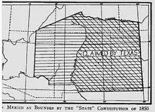 Image 24New Mexico proposed boundary before Compromise of 1850 (from History of New Mexico)