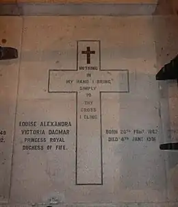 Grave of the Princess Royal, wife of the 1st Duke of Fife