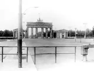 The Brandenburg Gate in 1982