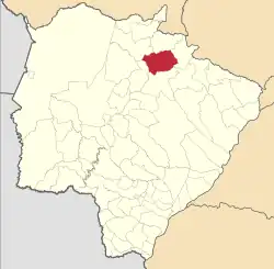 Location in Mato Grosso do Sul  state