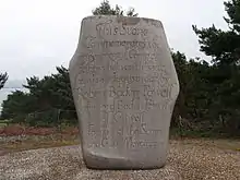 Image 20Memorial stone on Brownsea Island commemorating the first Scout encampment, Aug 1-9, 1907, Brownsea Island