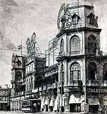 Building owned by Don Julián de Zulueta, designed by the architect Don Pedro Tomé y Veracruisse, that became La Manzana de Gomez