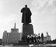 Statue of Vladimir Lenin, Bucharest (1960).
