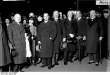 The German delegation to the Disarmament Conference in Den Haag 1930